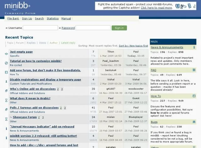MiniBB Review | Forum Software Reviews