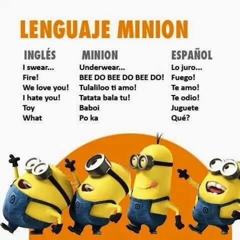 Los Minions y el secreto de la lengua : Bienvenidos/as