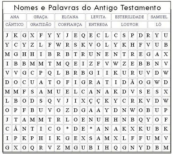 ministerio infantil e juniores: CAÇA PALAVRAS BIBLICOS