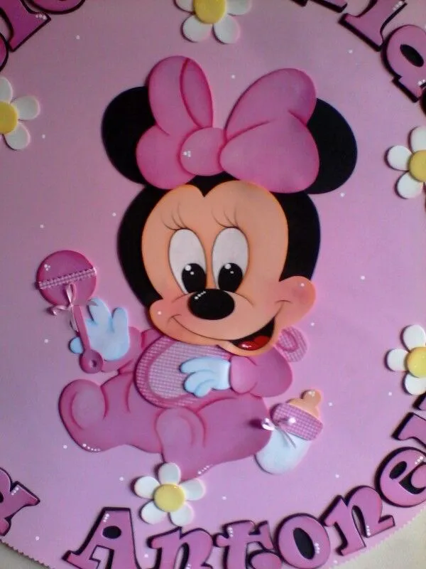 Minnie bebe en foami | Mis trabajos en foami | Pinterest | Bebe