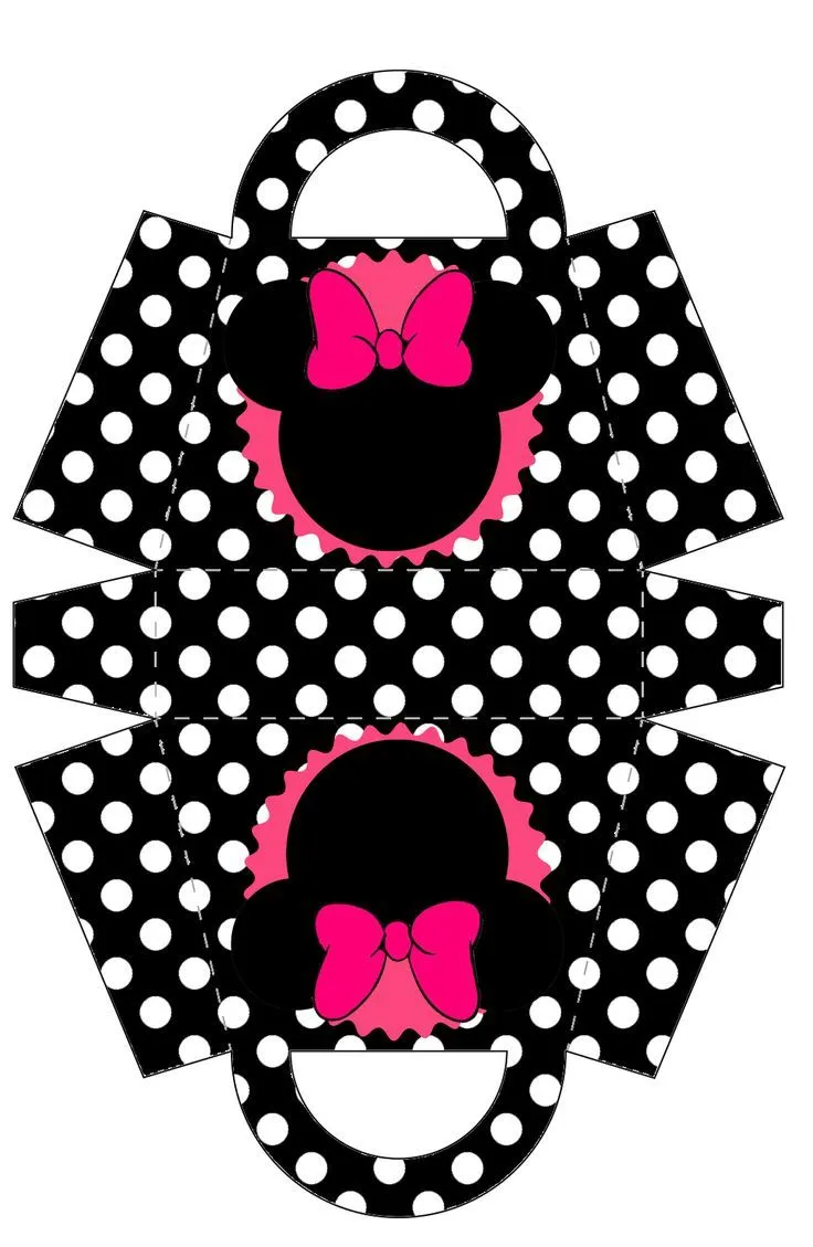 Minnie: Bolso para Imprimir Gratis. | moldes | Pinterest