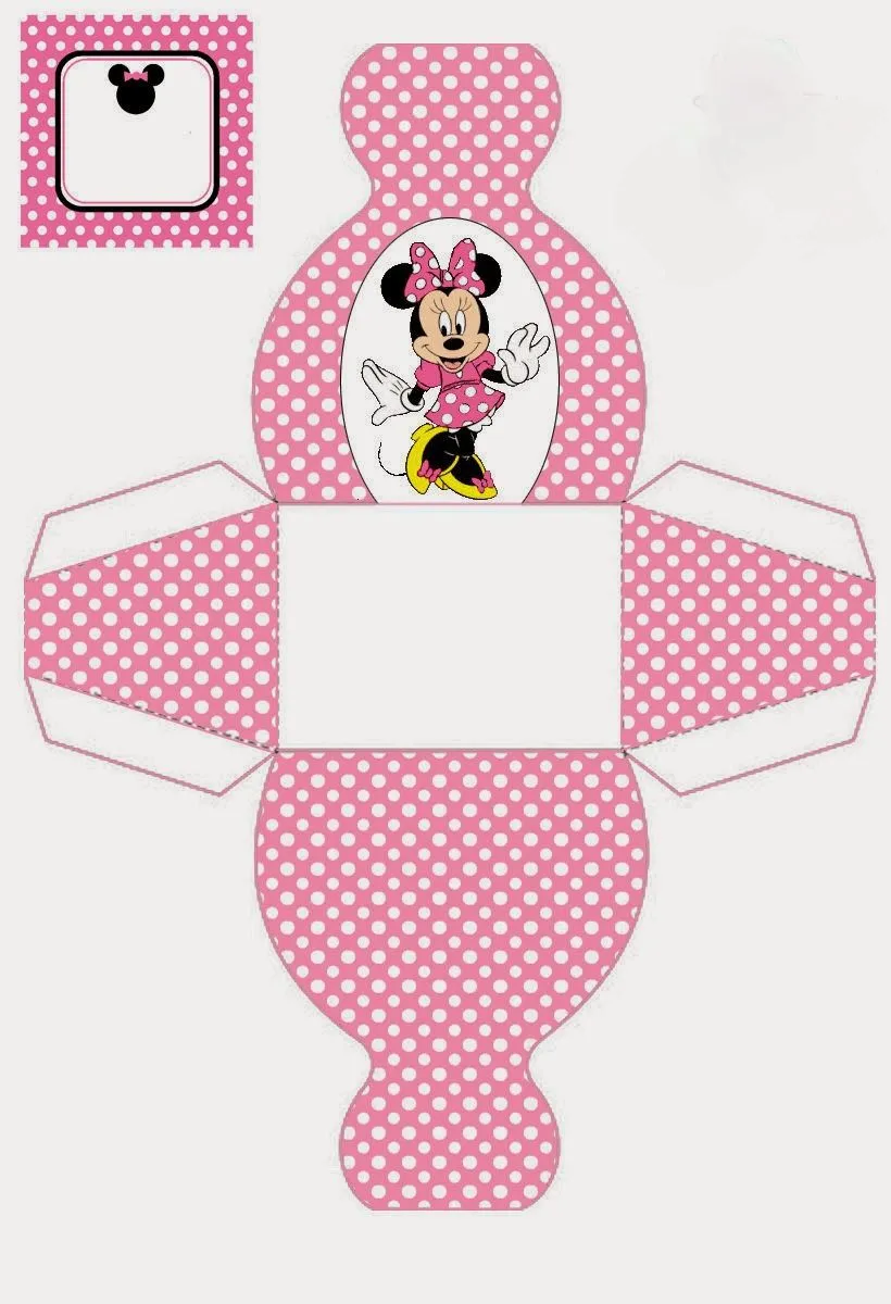 Minnie: Cajas con forma de Vestido para Imprimir Gratis. | Ideas y ...