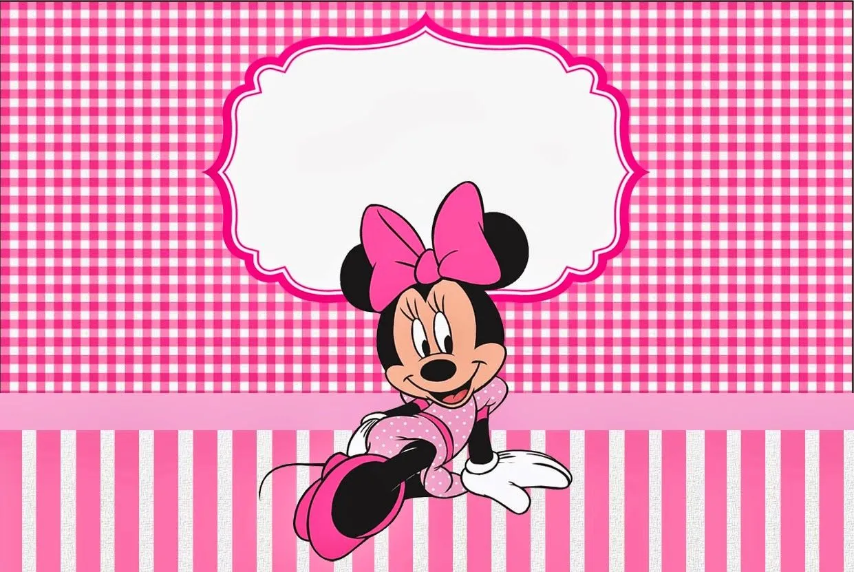 Minnie Cuadros Rosa: Invitaciones y Etiquetas para Candy Bar para ...