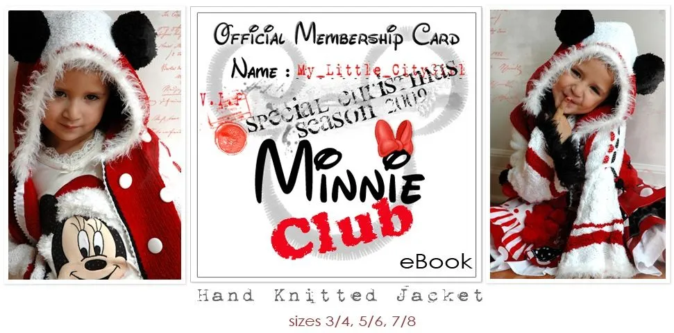 Minnie. Hand Knitted Jacket Pattern for Kids | My Little CityGirl