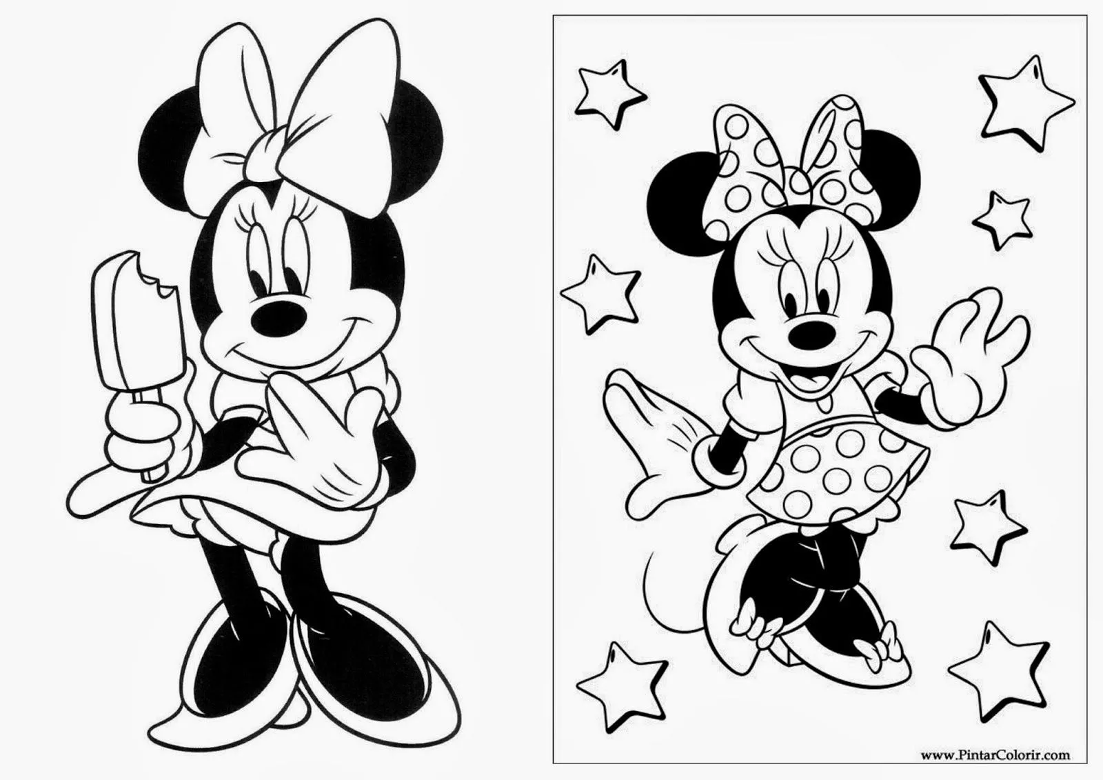 Minnie: Libro para Colorear para Imprimir Gratis. | Ideas y ...