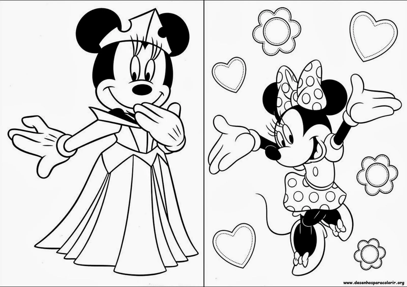 Minnie: Libro para Colorear para Imprimir Gratis. | Ideas y ...