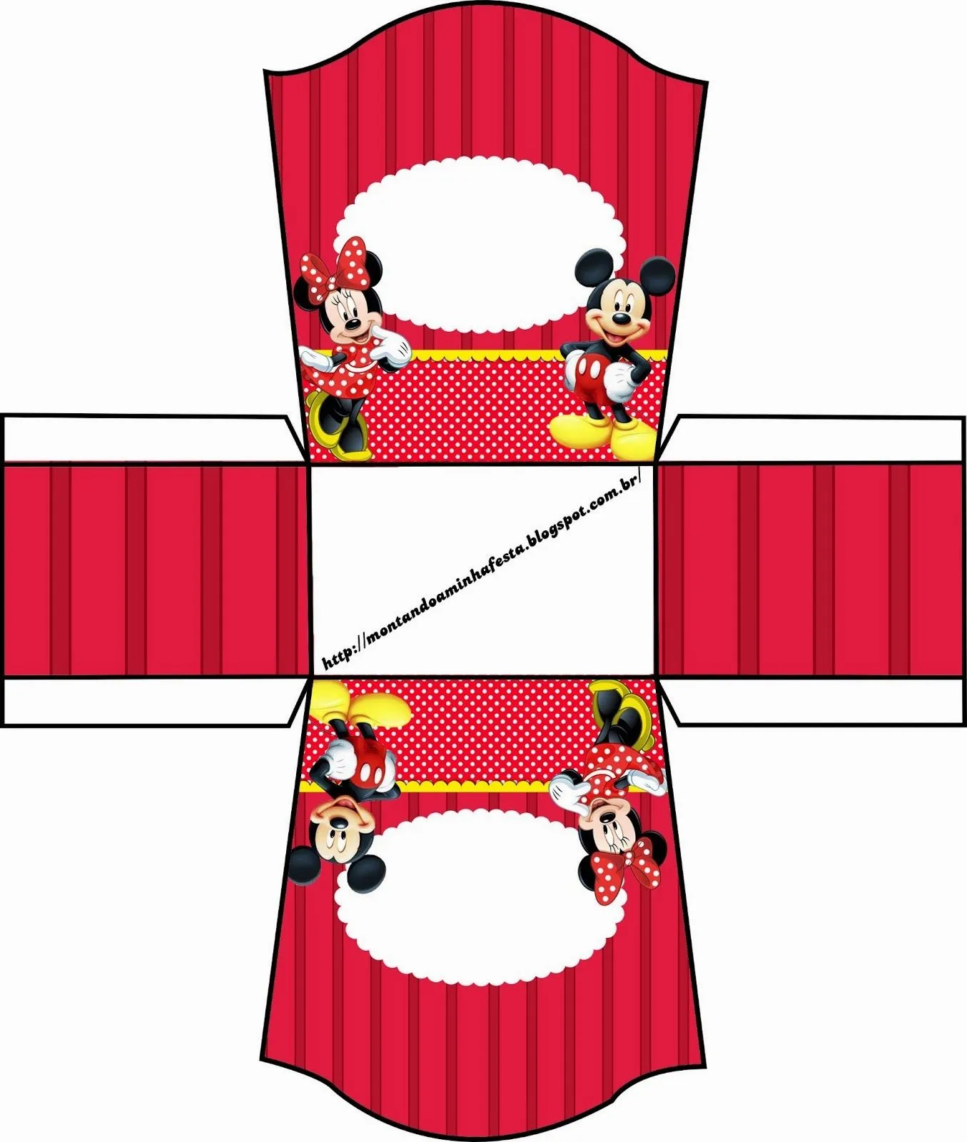 Minnie y Mickey: Cajas para Imprimir Gratis. | Ideas y material ...