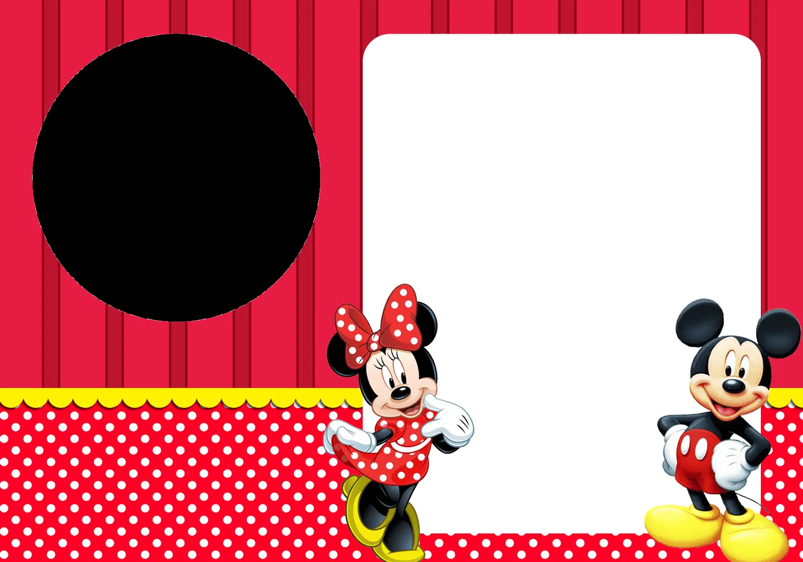 Minnie y Mickey: Imprimibles, Invitaciones y Tarjetas Gratis ...