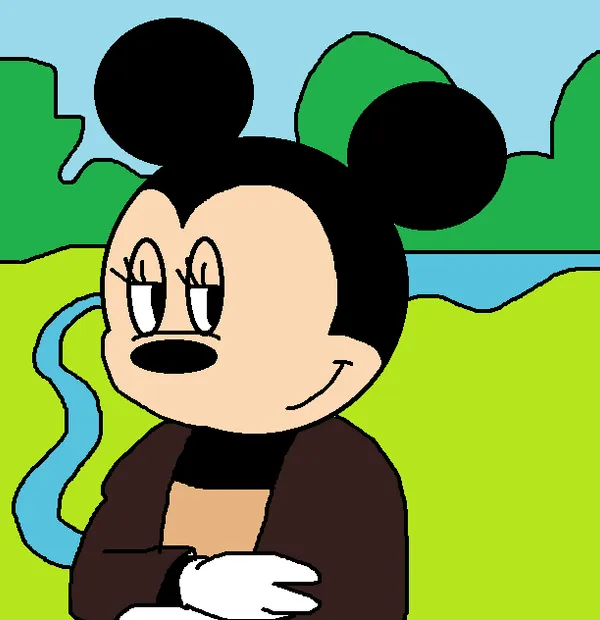 Minnie Mouse as Mona Lisa by ElMarcosLuckydel96 on DeviantArt