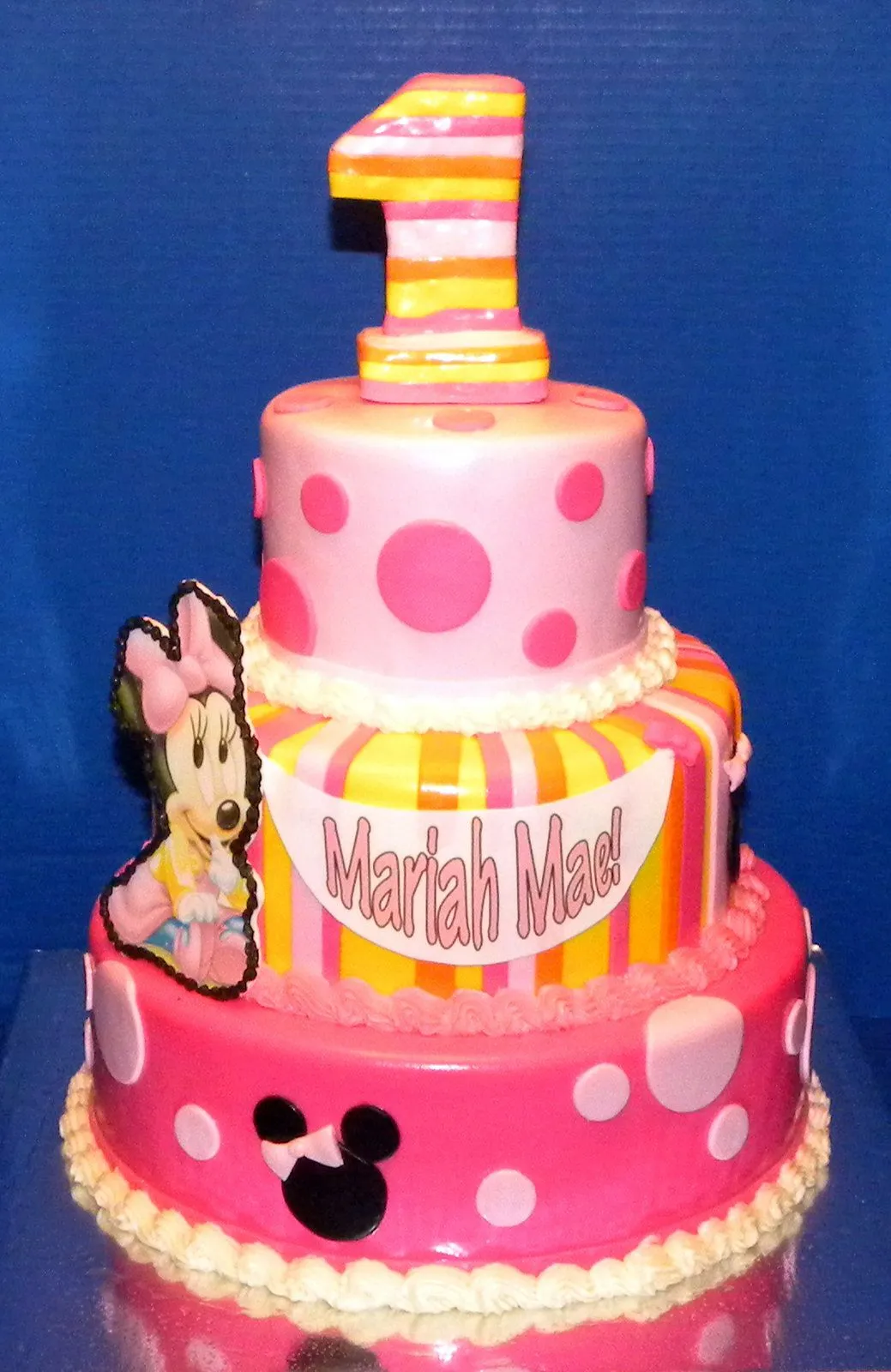 Minnie Mouse Baby First Birthday Cake | Flickr - Photo Sharing!