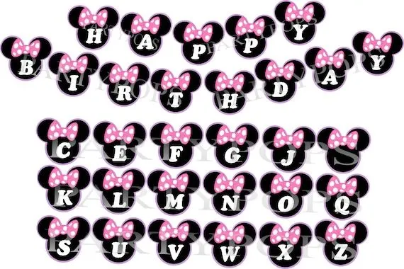 Minnie Mouse Banner Minnie Mouse Bow-tique Minnie por PartyPops