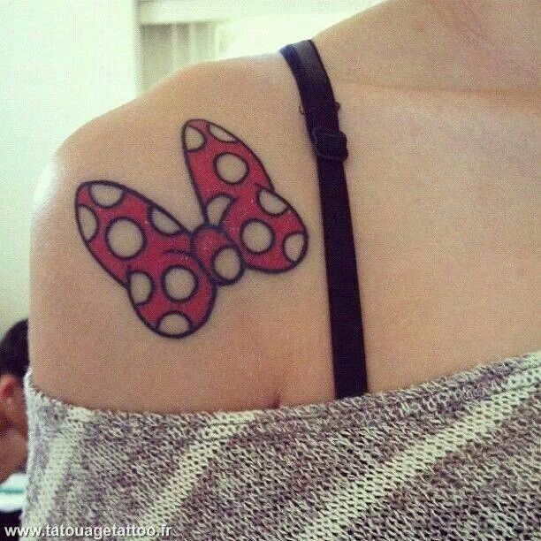 Minnie mouse bow tattoo | Disney! | Pinterest