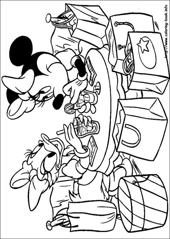 Minnie Mouse coloring picture