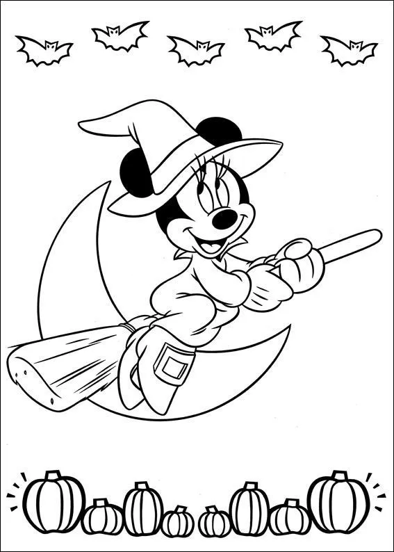 Minnie Mouse Colouring 40 | Witch coloring pages, Minnie mouse coloring  pages, Halloween coloring pages