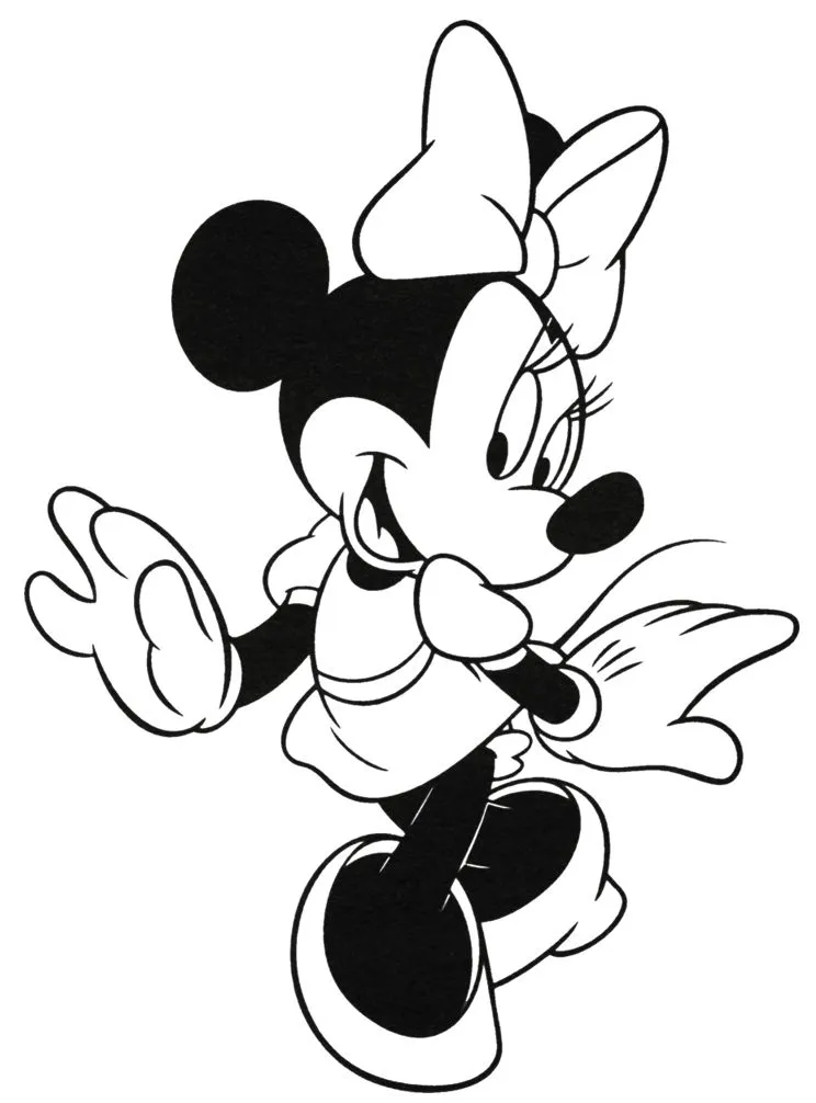 y minnie mouse Colouring Pages