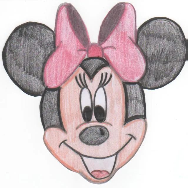 Minnie mouse face by ~Beckyyyyyy on deviantART