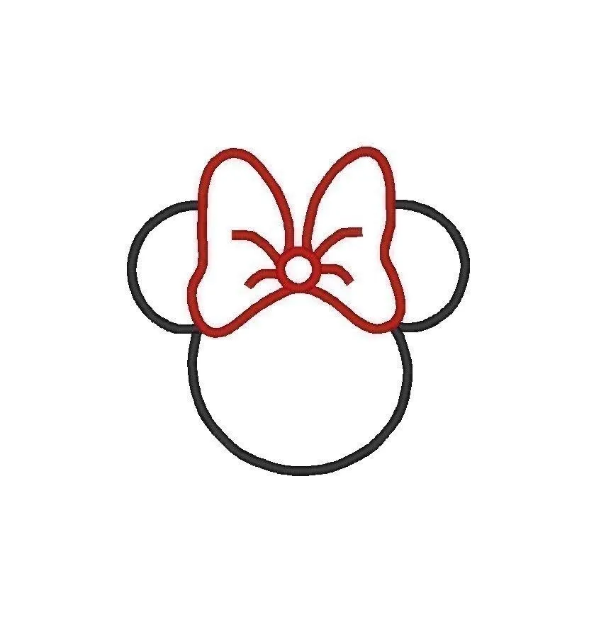 Minnie Mouse Outline | Search Results | New Calendar Template