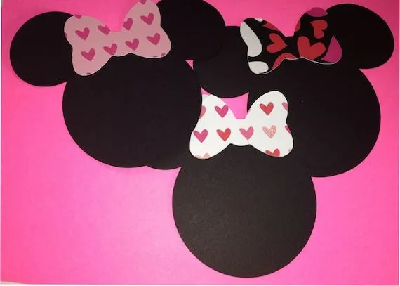 Minnie Mouse Head Silhouettes Die Cut with by LeslisDesigns