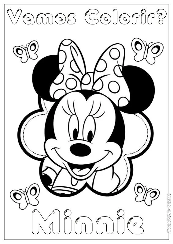 Minnie mouse para imprimir y recortar - Imagui