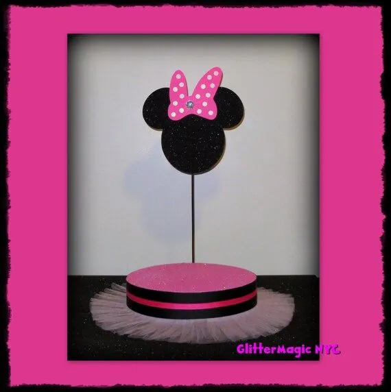 Minnie Mouse Inspiracion Moño Rosado / Lunares por GlitterMagic23s
