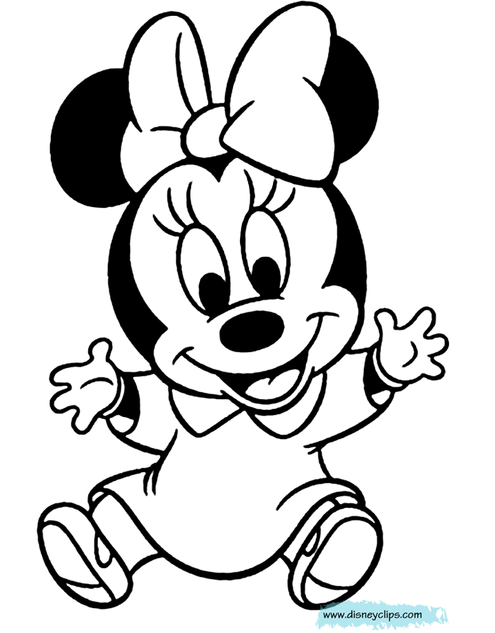 minnie mouse y mickey mouse bebes para colorear - Búsqueda de Google | Arte  do mickey mouse, Disney desenhos, Minnie desenho