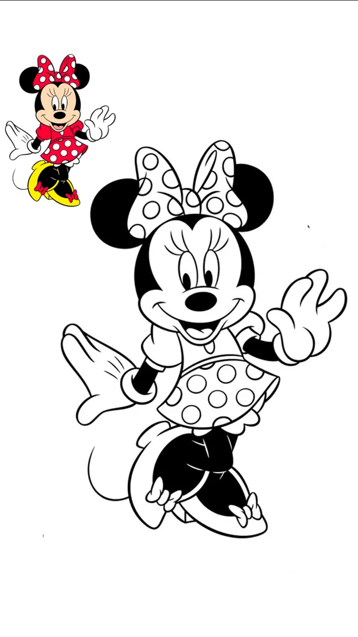 MINNIE MOUSE | Mickey mouse coloring pages, Minnie mouse coloring pages,  Disney coloring pages