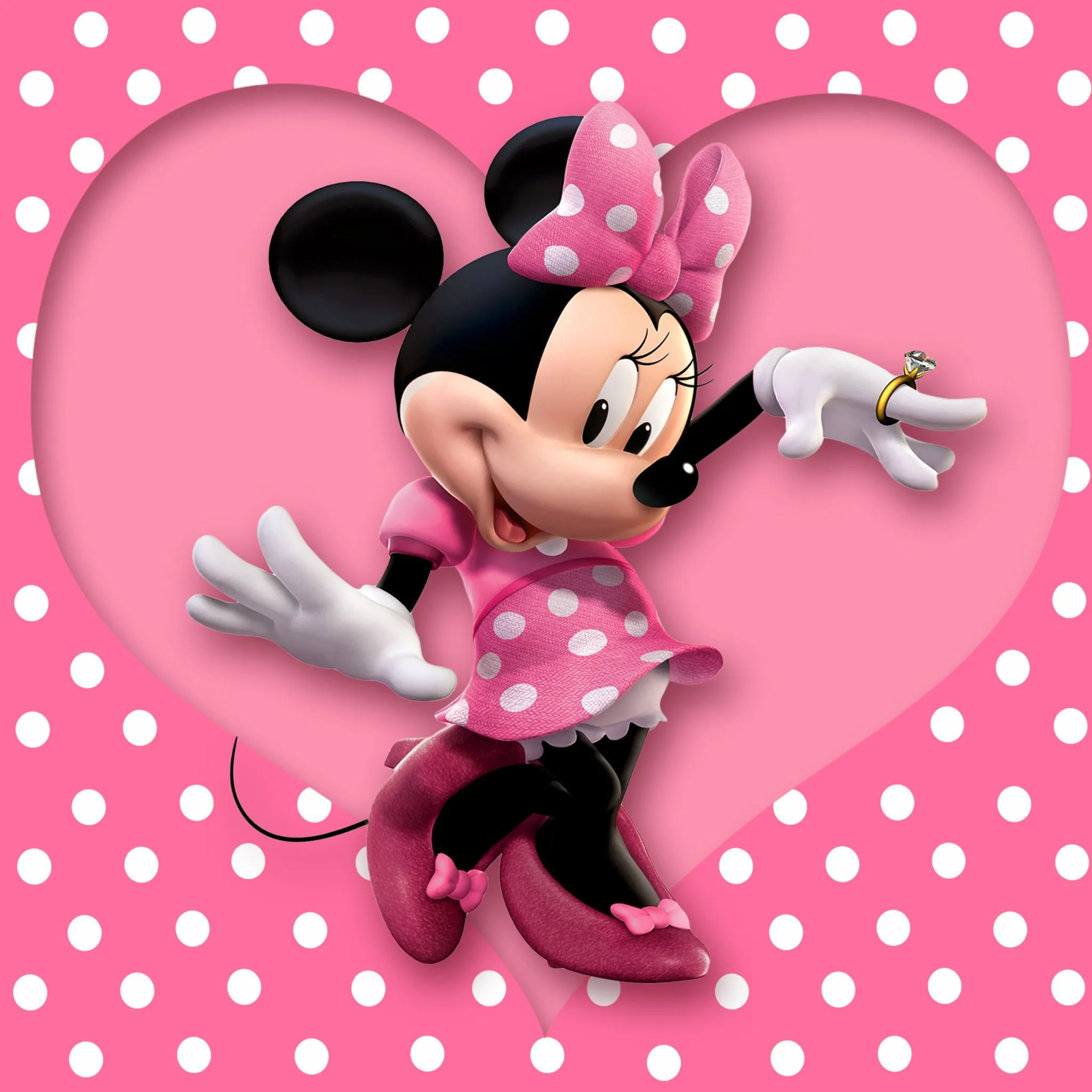 Minnie Mouse Polka Dot - Fondos de pantalla gratis para iPad mini 2 ★