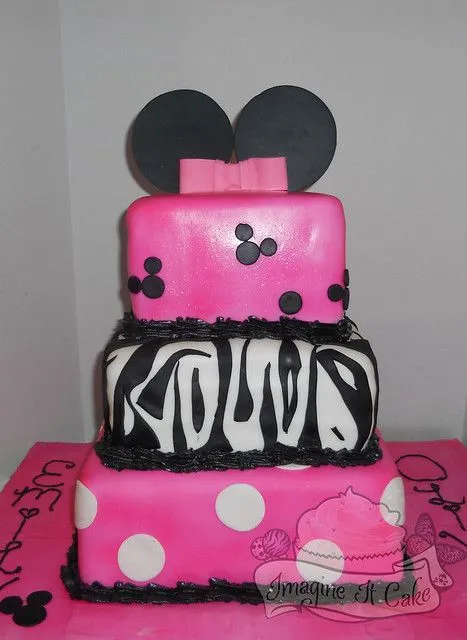 Minnie Mouse Zebra Cake | Flickr - Photo Sharing!