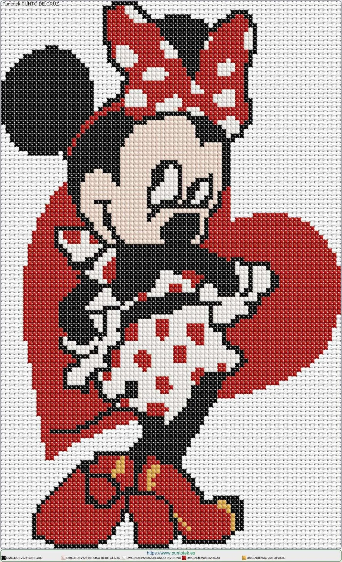 Minnie - PUNTO DE CRUZ Y HAMA BEAD