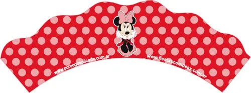 Minnie | Wrappers para Cupcakes para imprimir - Fiestas infantiles