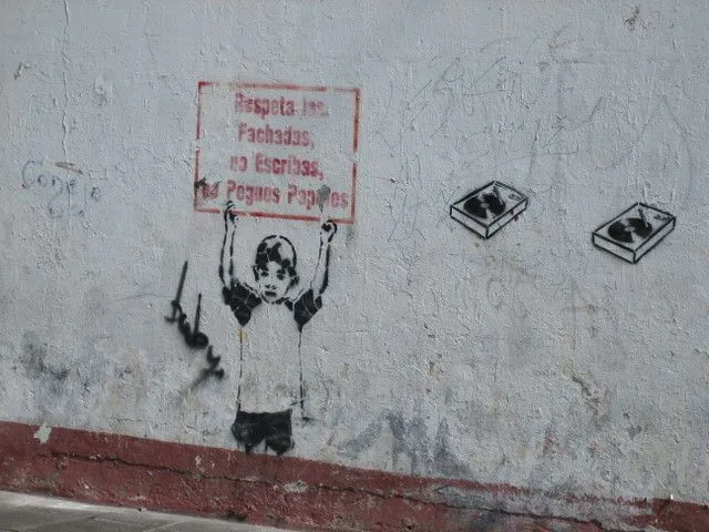 Grafittis de Roberto Oraquino - El Alto