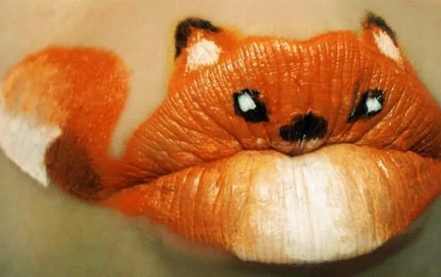 Mira esta divertida galería de animales pintados en los labios ...