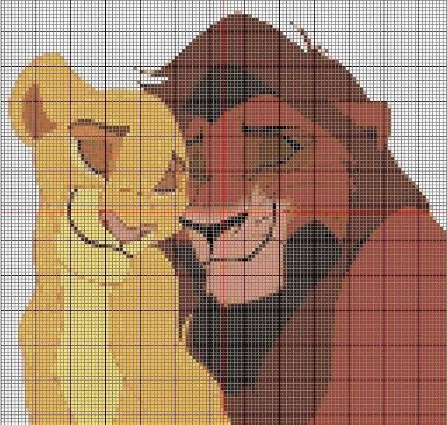 Mire bordados: El rey leon