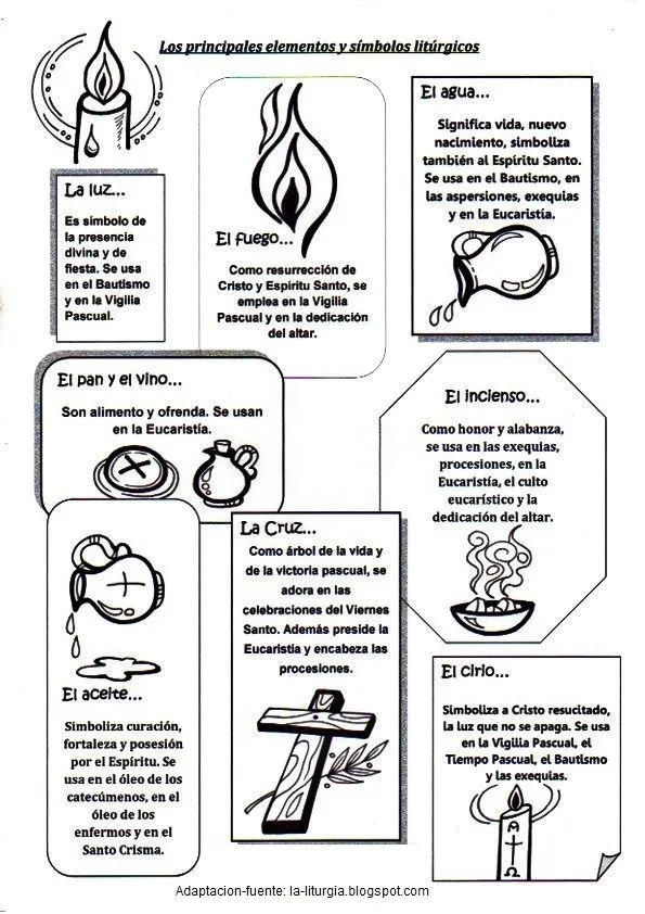 miscosasyyo: Elementos y simbolos liturgicos