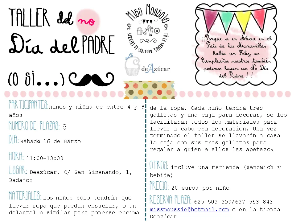 MISS MOUSSIE: TALLER PARA NIÑOS Y MUCHAS IDEAS PARA HACER REGALOS ...