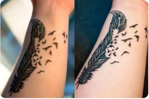 MiTattoo - Fotos de Tatuajes: Tatuajes de Plumas