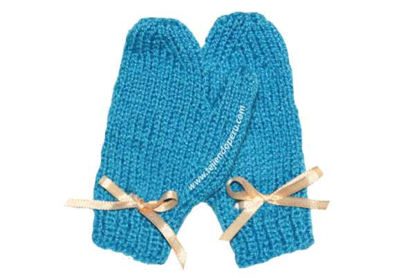 Mitones para bebes - Tejiendo Perú
