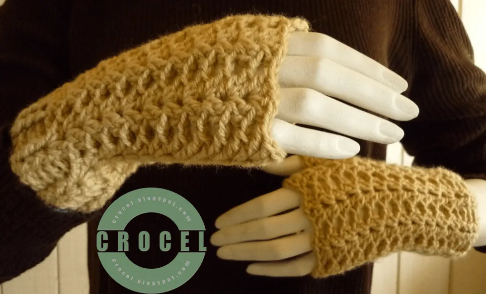 Mitones a crochet | Crocel - Calor hecho a mano.