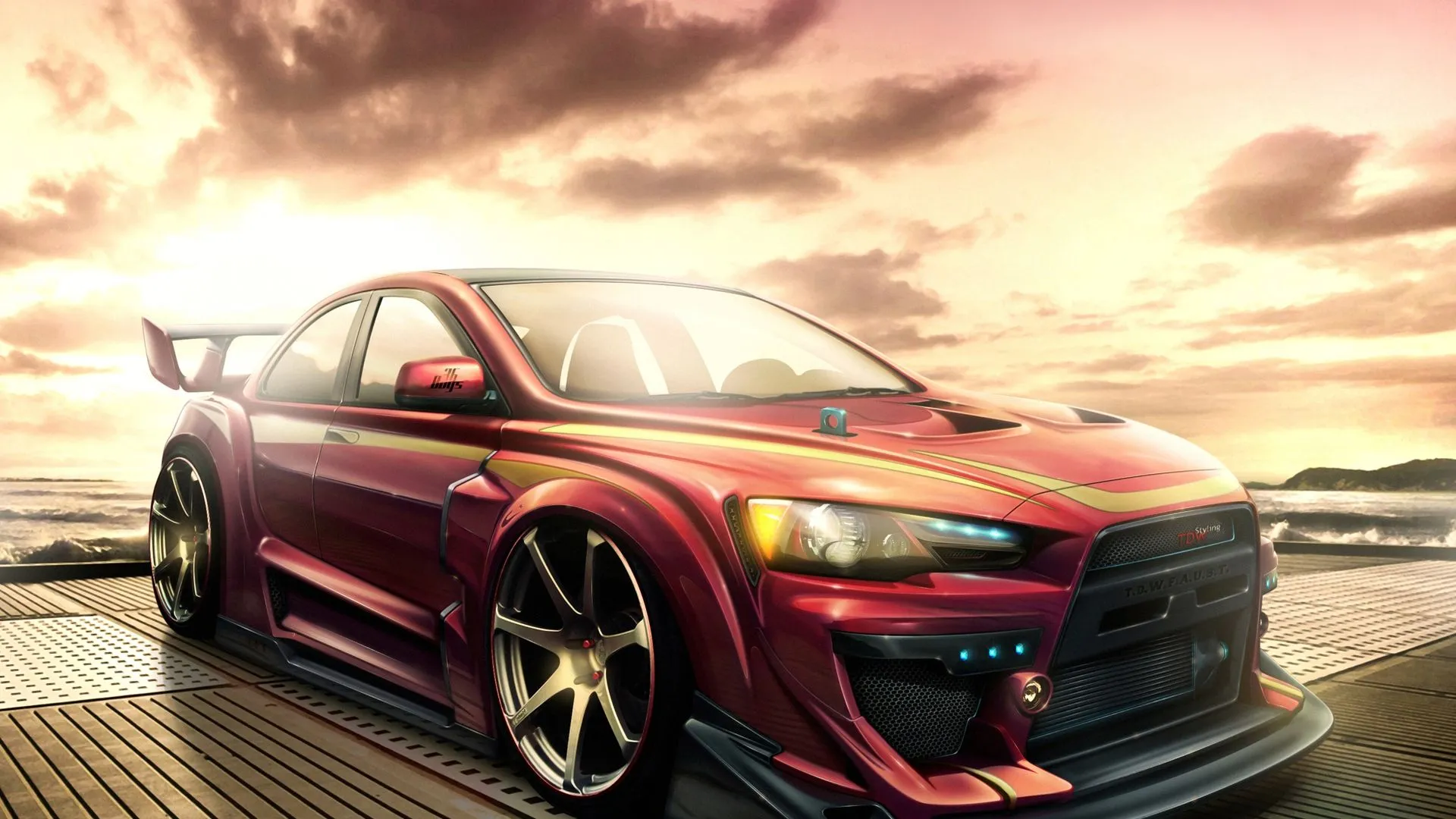 Mitsubishi Lancer Tuning - High Definition Wallpapers - HD wallpapers