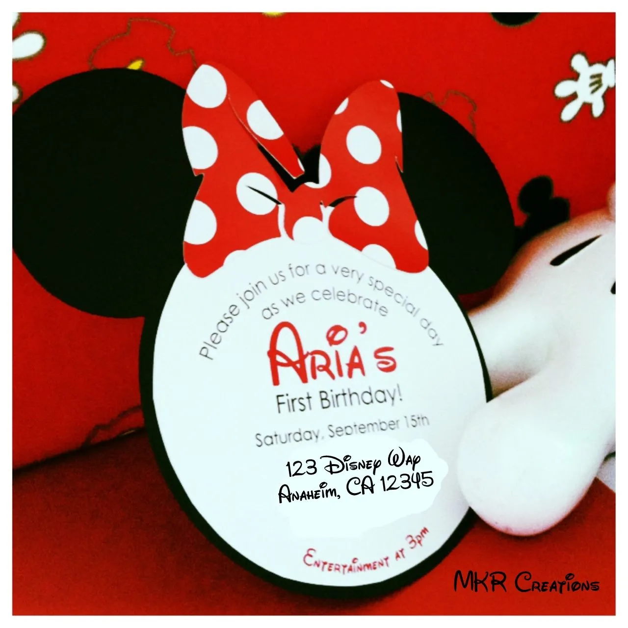 MKR Creations: Minnie Mouse Invitations