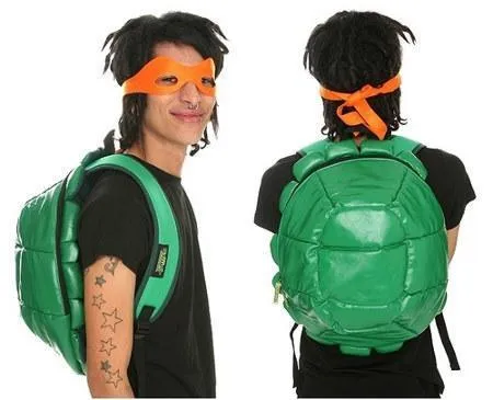 Mochila-caparazón de tortuga