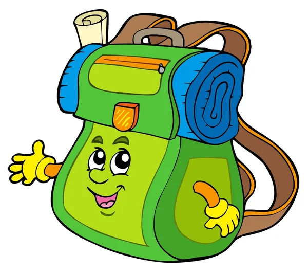 mochila de dibujos animados — Vector stock © clairev #3040479