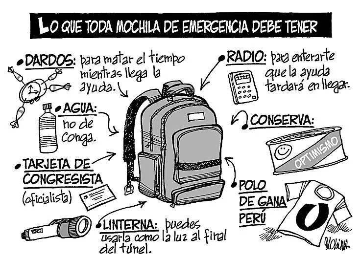 Mochila de Emergencia | MOLINA DIBUJOS