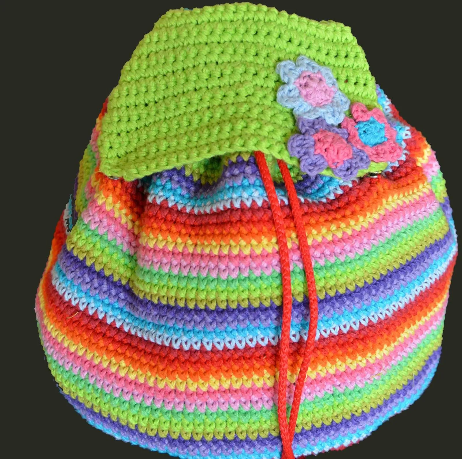 Mochilas tejidas a crochet - Imagui