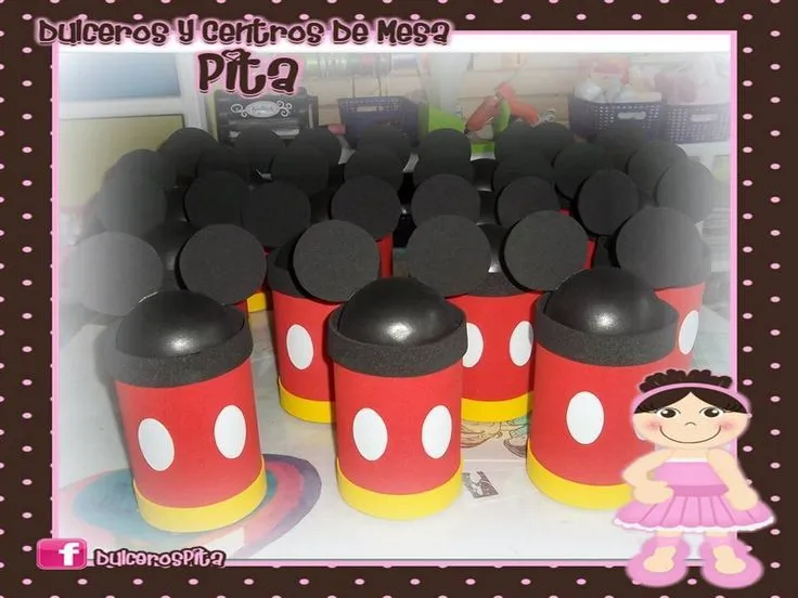 Dulceros de Mickey Mouse | Decoraciones para fiesta de mickey mouse