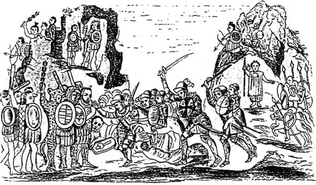 Cuando Moctezuma tuvo la visión de hombres desconocidos que venían ...