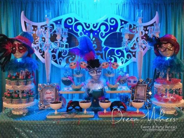 De moda en decoracion: mesas de postres de Quinceanera