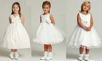 VESTIDOS BLANCOS DE ESPECIAL OCASION Y FIESTA PARA NIÑAS : MODA ...