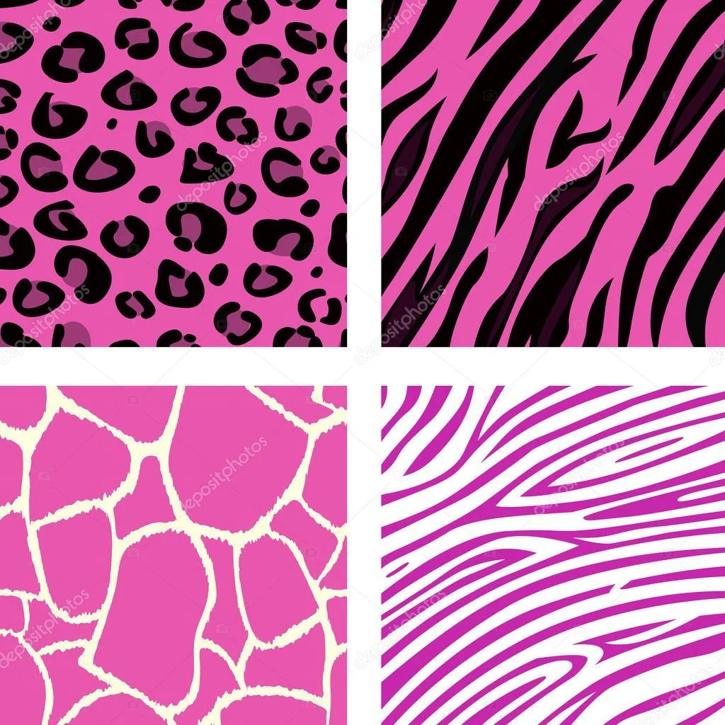 moda mosaico Rosa impresa patrón de los animales — Vector stock ...