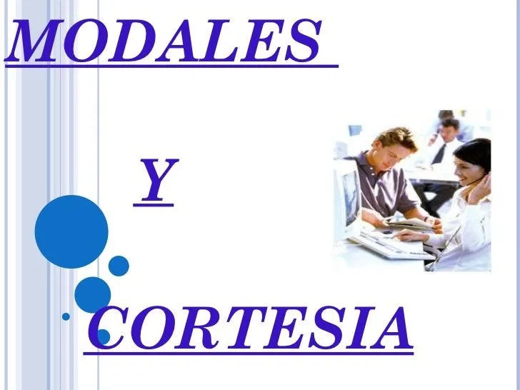 Modales y cortesia panxo